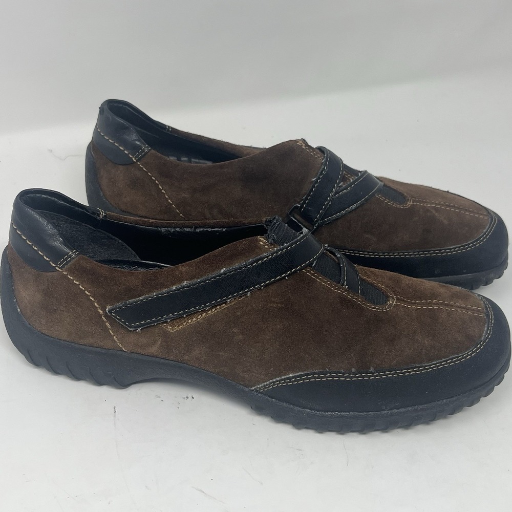 Rieker Antistress Shoes Women EU‎ 38 US 8-8.5 Loafer Driving Leather Grey Brown